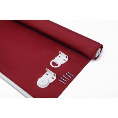 Shatex Waterproof Exterior Manual Roller Shade 8x6ft Wine Red   